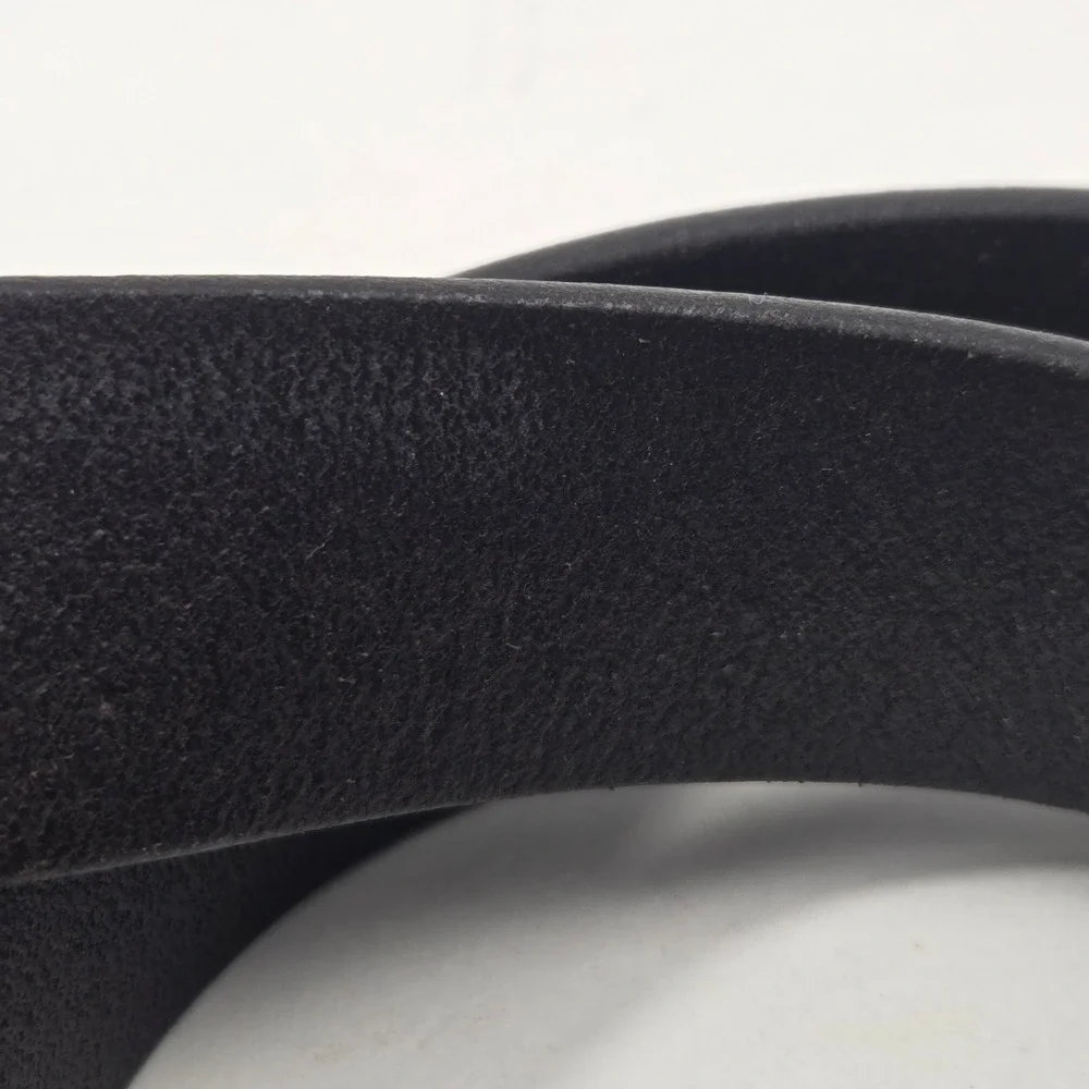 Genuine Leather Belt XL Dark Brown Made in USA Silver Tone Buckle Mens XL